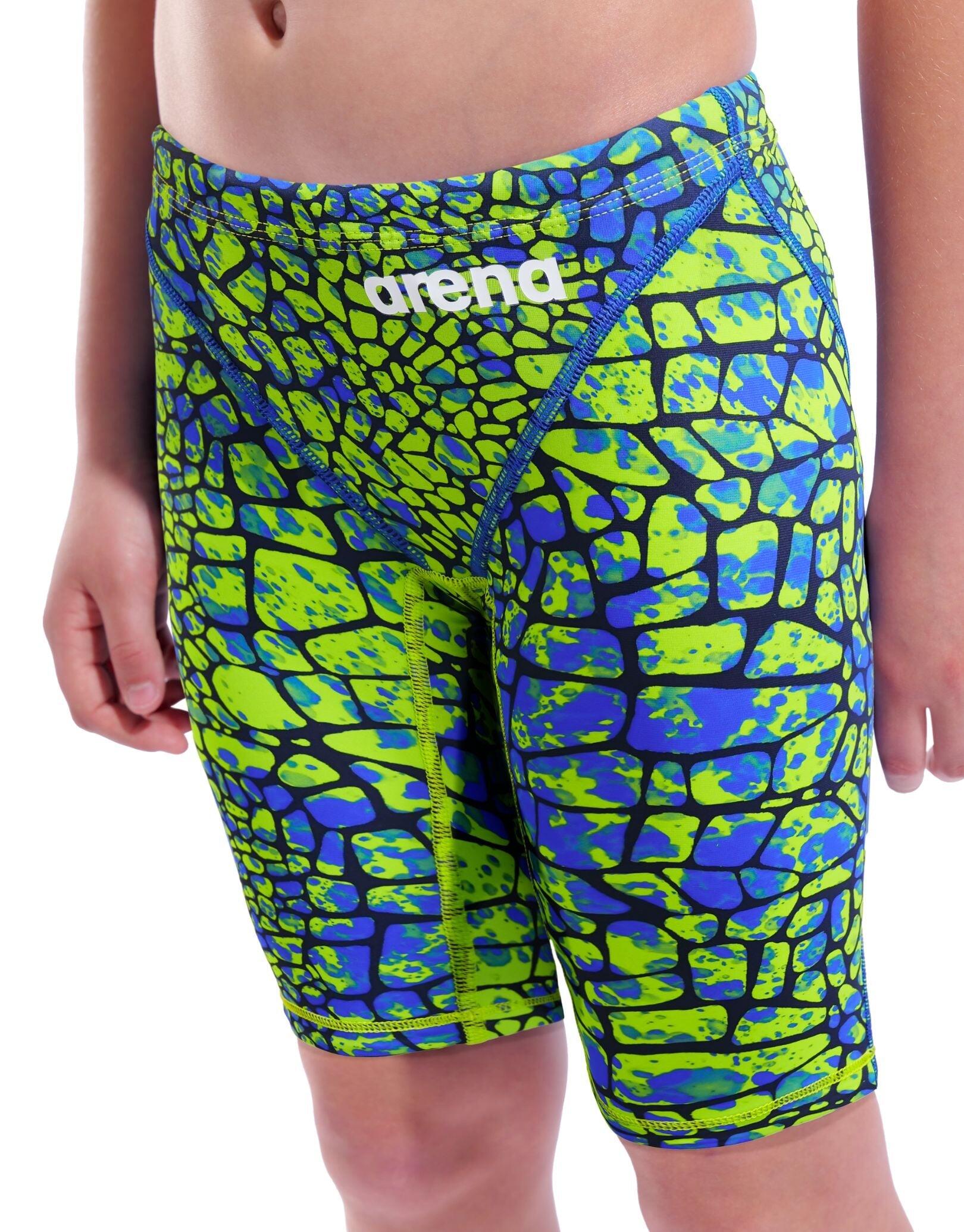 Spodenki startowe pływackie Arena Powerskin ST Next Jammer Junior Snake Green 3/5