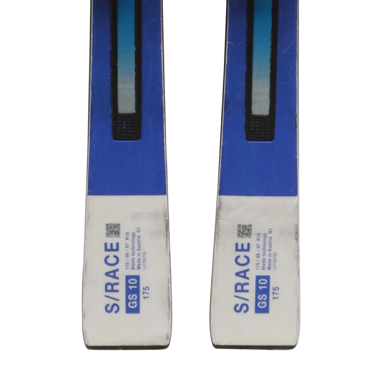 RECONDITIONNE - Ski Salomon S Race Gs 10 + Fixations 4/4