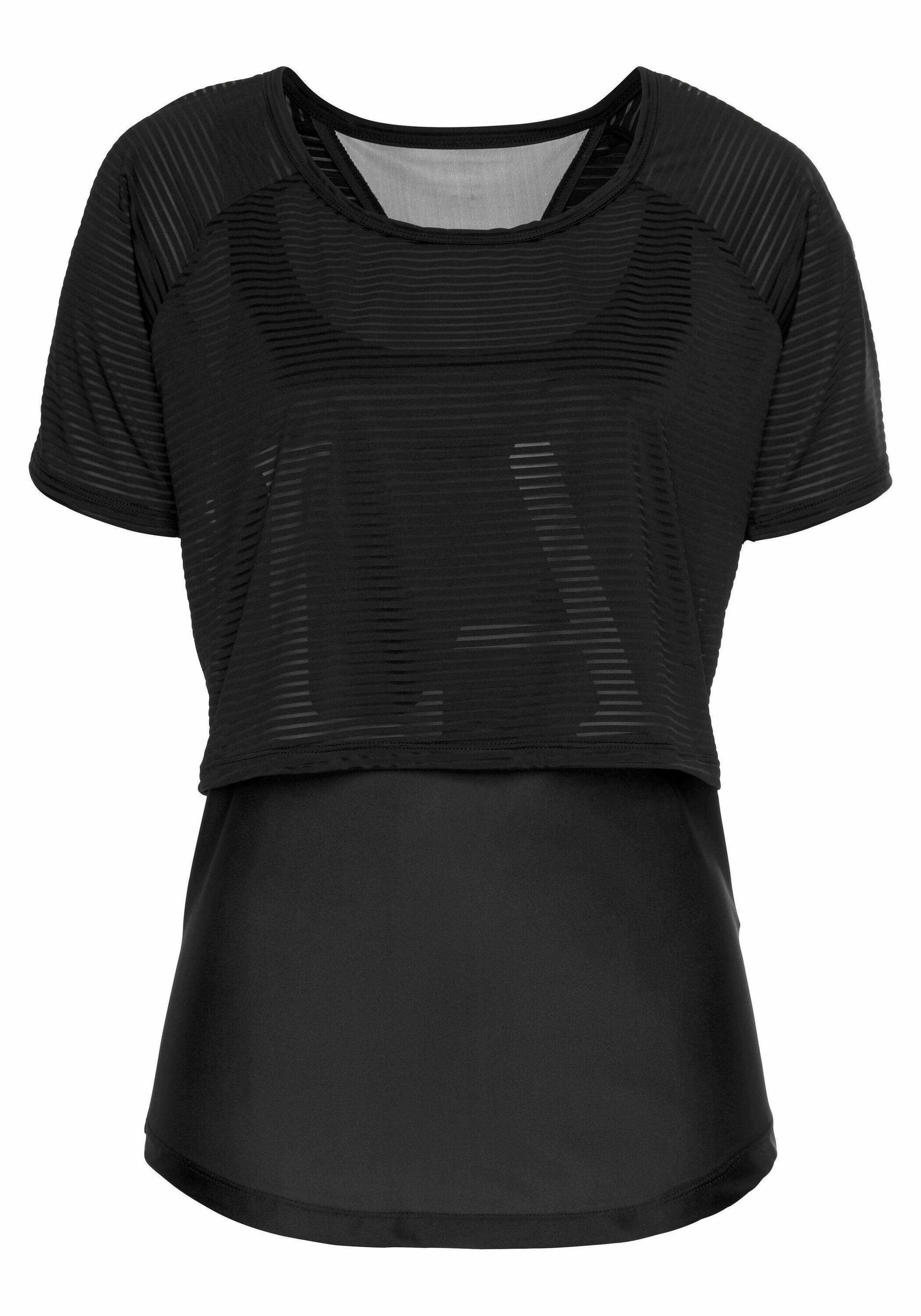 Damen LASCANA ACTIVE 2-in-1-Shirt »Digital Mauve« 2/7