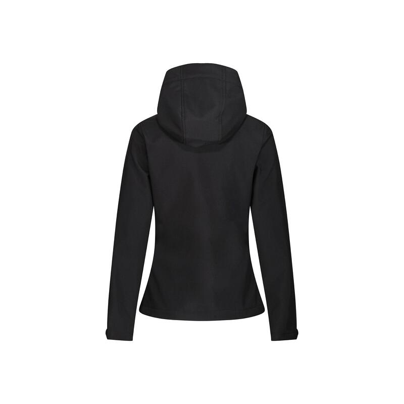 Dames 3 Layer Membrane Soft Shell Jas (Zwart/Rood)
