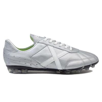 MUNICH ESTADIO AG-23 03 Scarpe classiche e piatte in pelle colore argento