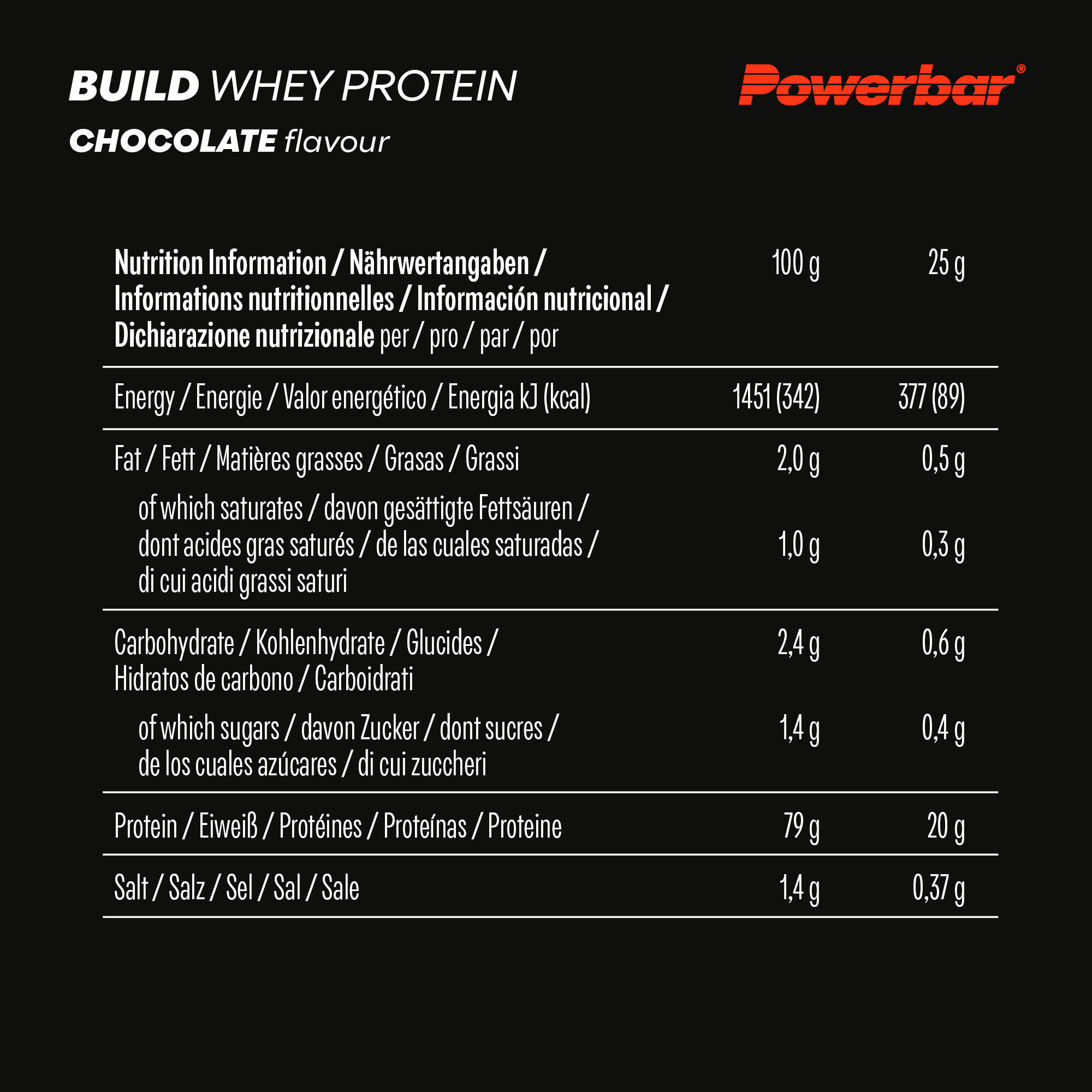 Build Whey protein Isolate &amp; Hydrolysate 550g Powerbar 4/7