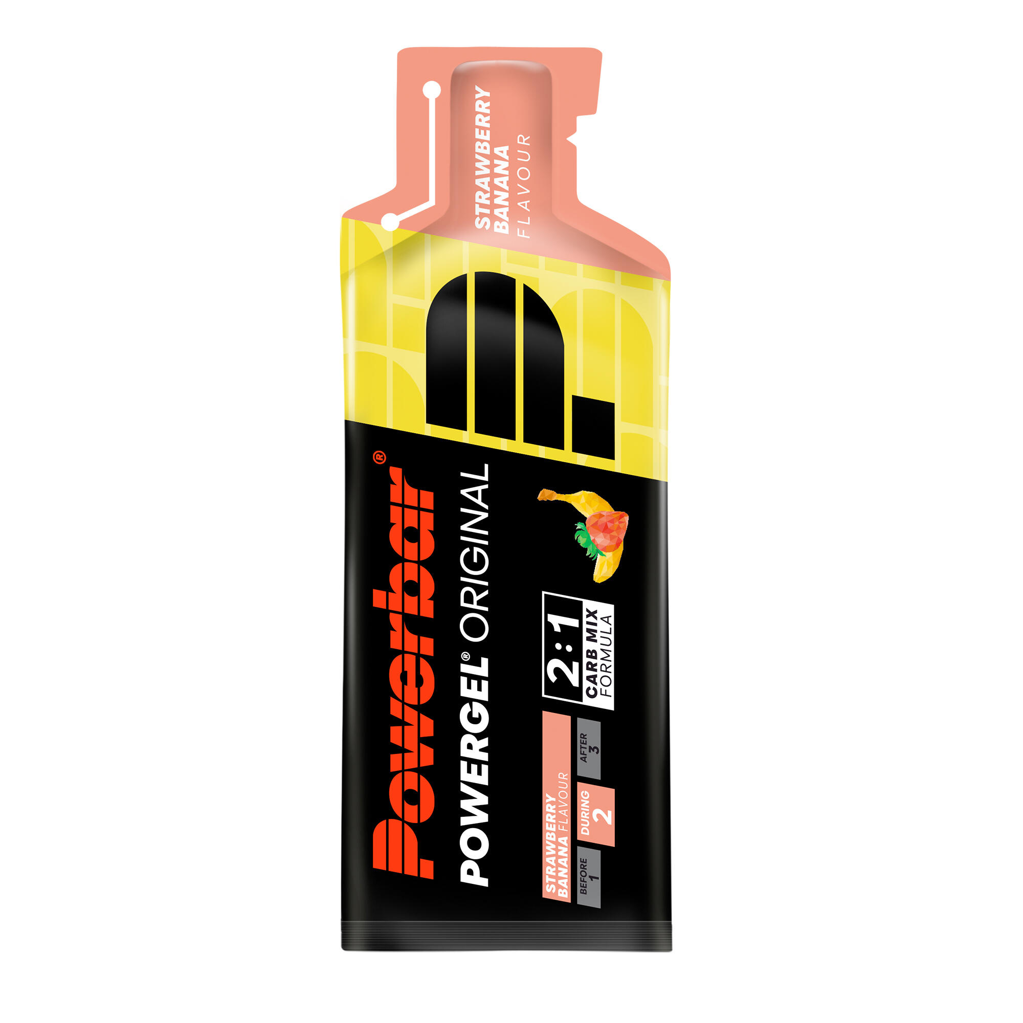 Gel PowerBar PowerGel Original 24x41gr Strawberry-Banana 2/7