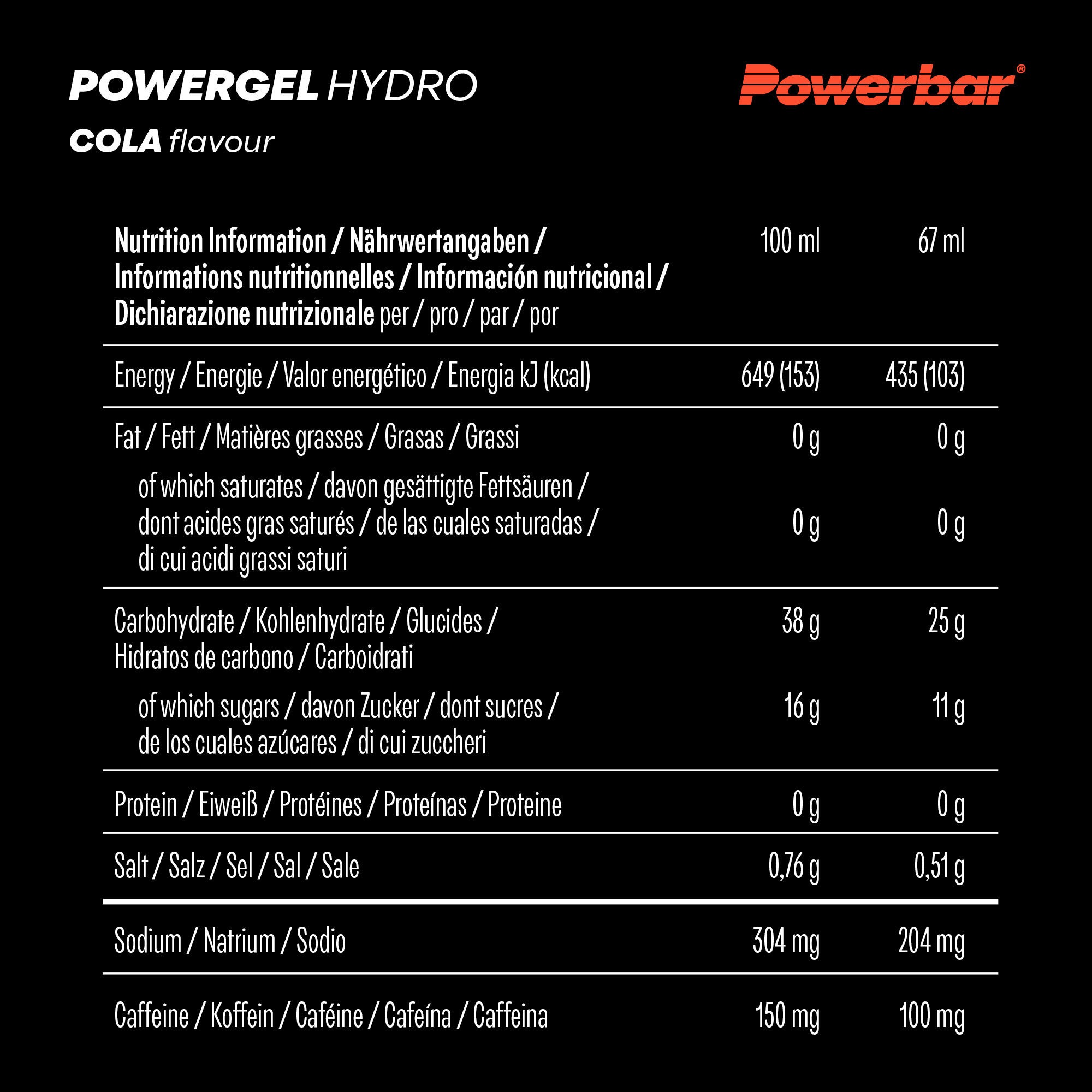 PowerGel Hydro 67ml Powerbar (lot de 24) 6/7