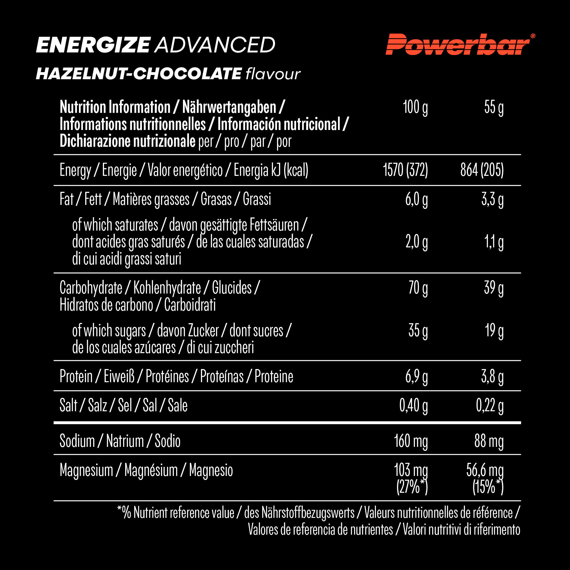 Barres de nutrition PowerBar Energize Advanced (x15) 5/6