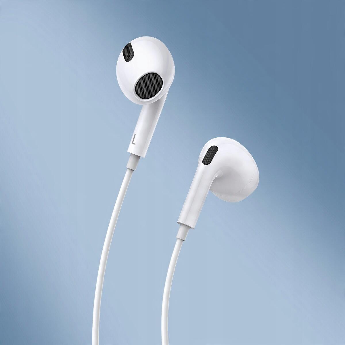 Baseus słuchawki douszne z mikrofonem przewodowe mini jack 3,5 kabel 1,1 m 6/7