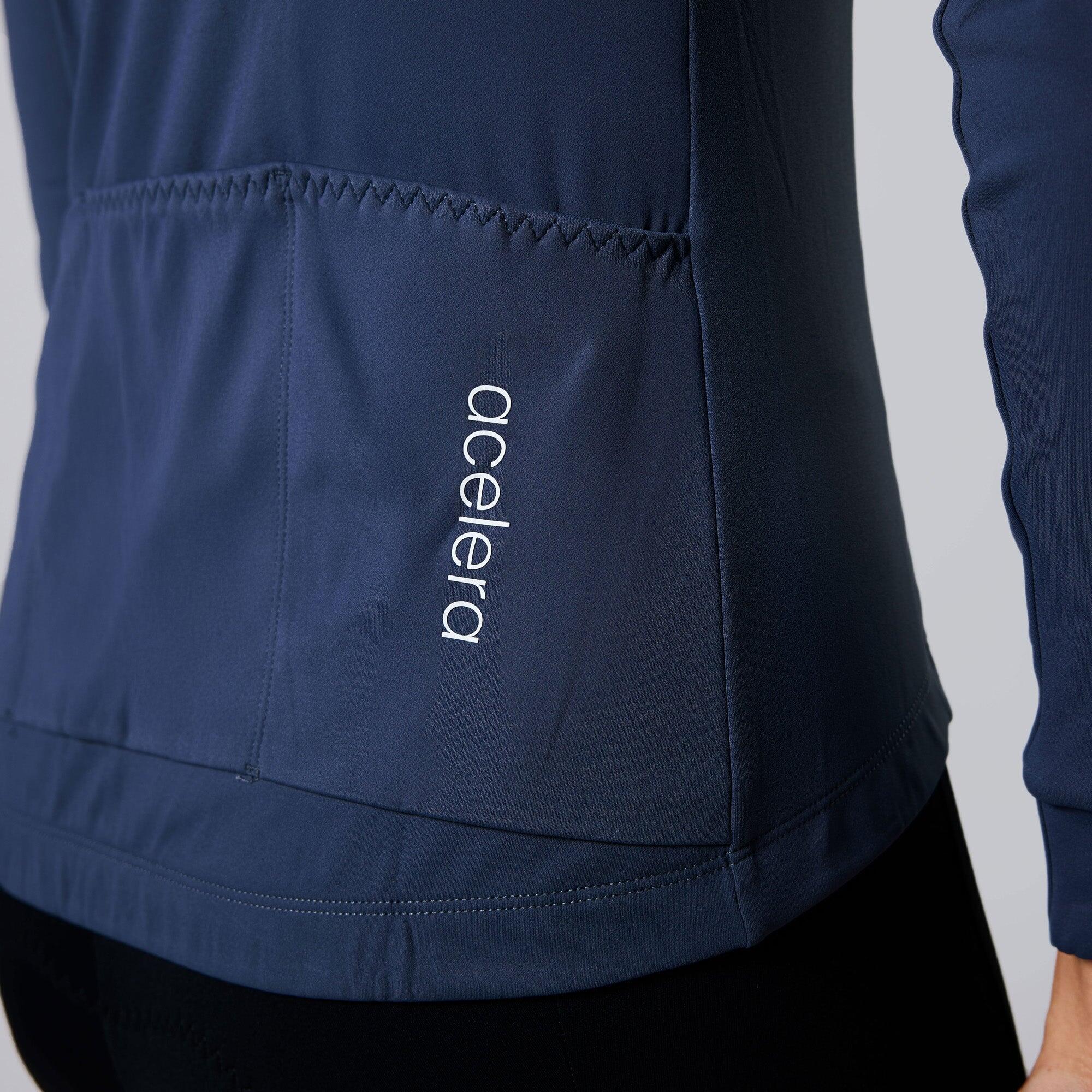 Essential Thermalfleece Radhose Damen Langarm Trikot Winter Radtrikot 4/5