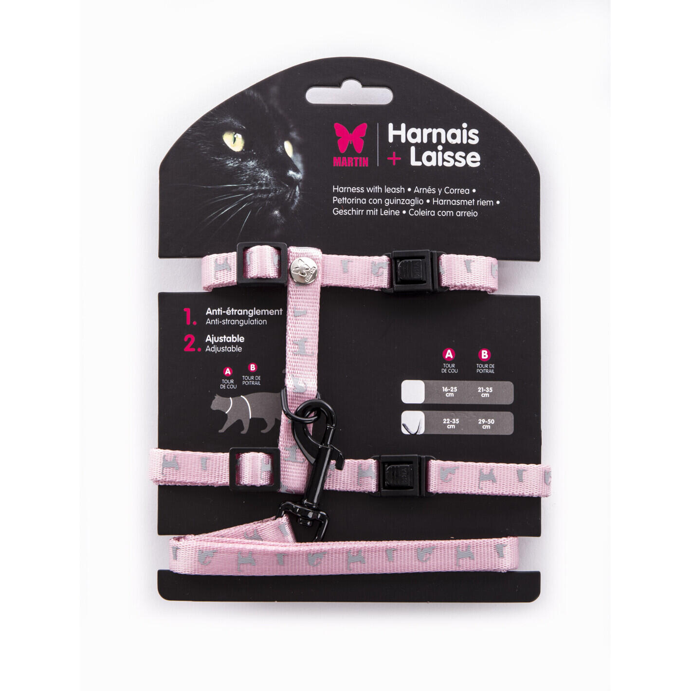 Martin Sellier - Set Harnais Et Laisse Pour Chat Martin Sellier - Harnais Pour Chien - Rose - No Size - Decathlon