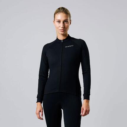 Essential Thermalfleece Radhose Damen Langarm Trikot Winter Radtrikot