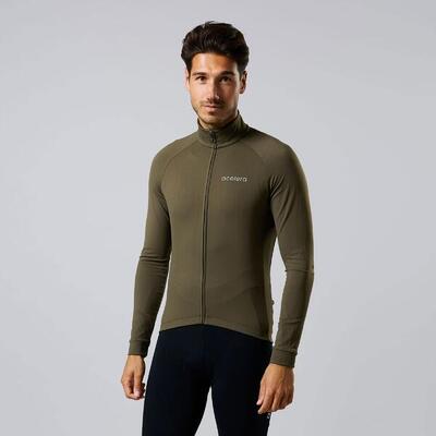 Essential thermofleece wielershirt heren lange mouw fietsshirt winter