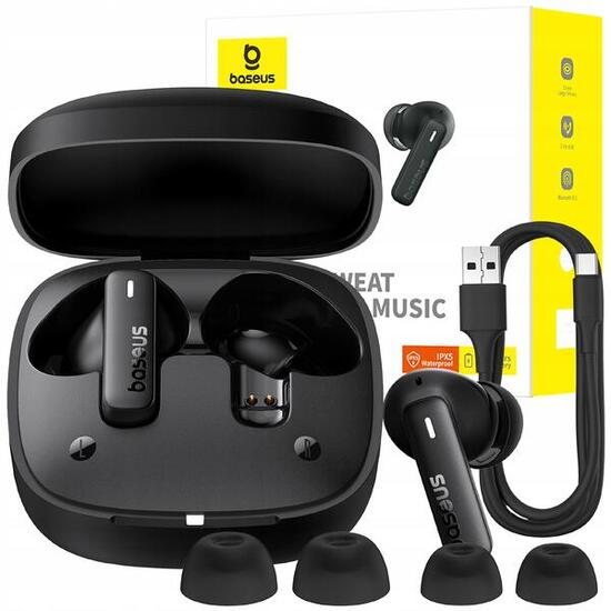 Baseus słuchawki bluetooth bezprzewodowe dokanałowe bt BOWIE e19 tws ipx5