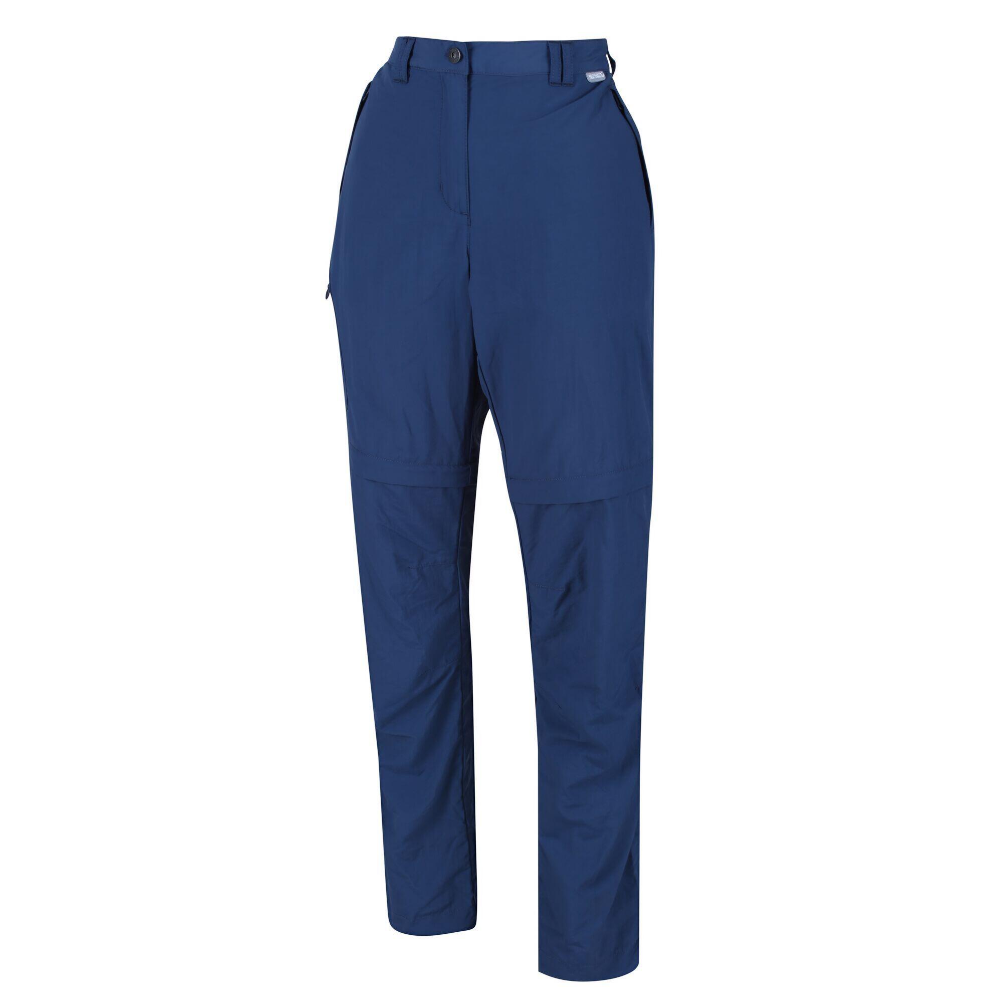 REGATTA Womens/Ladies Chaska II Walking Trousers (Dark Denim)