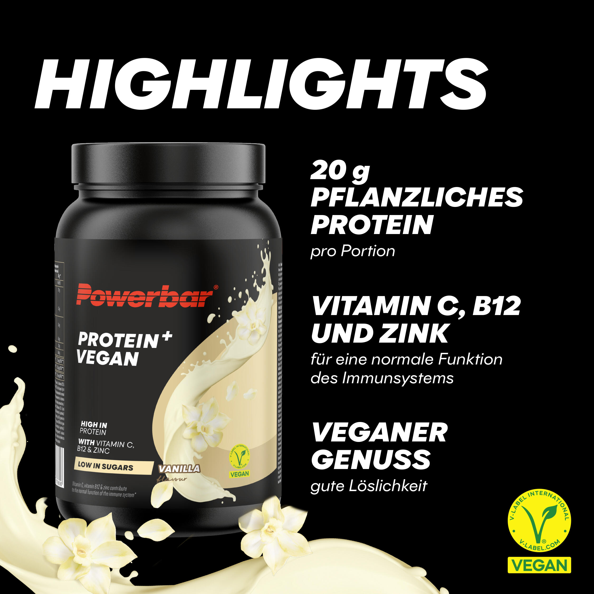 Protein Vegan Immune Support 570g PowerBar 4/7
