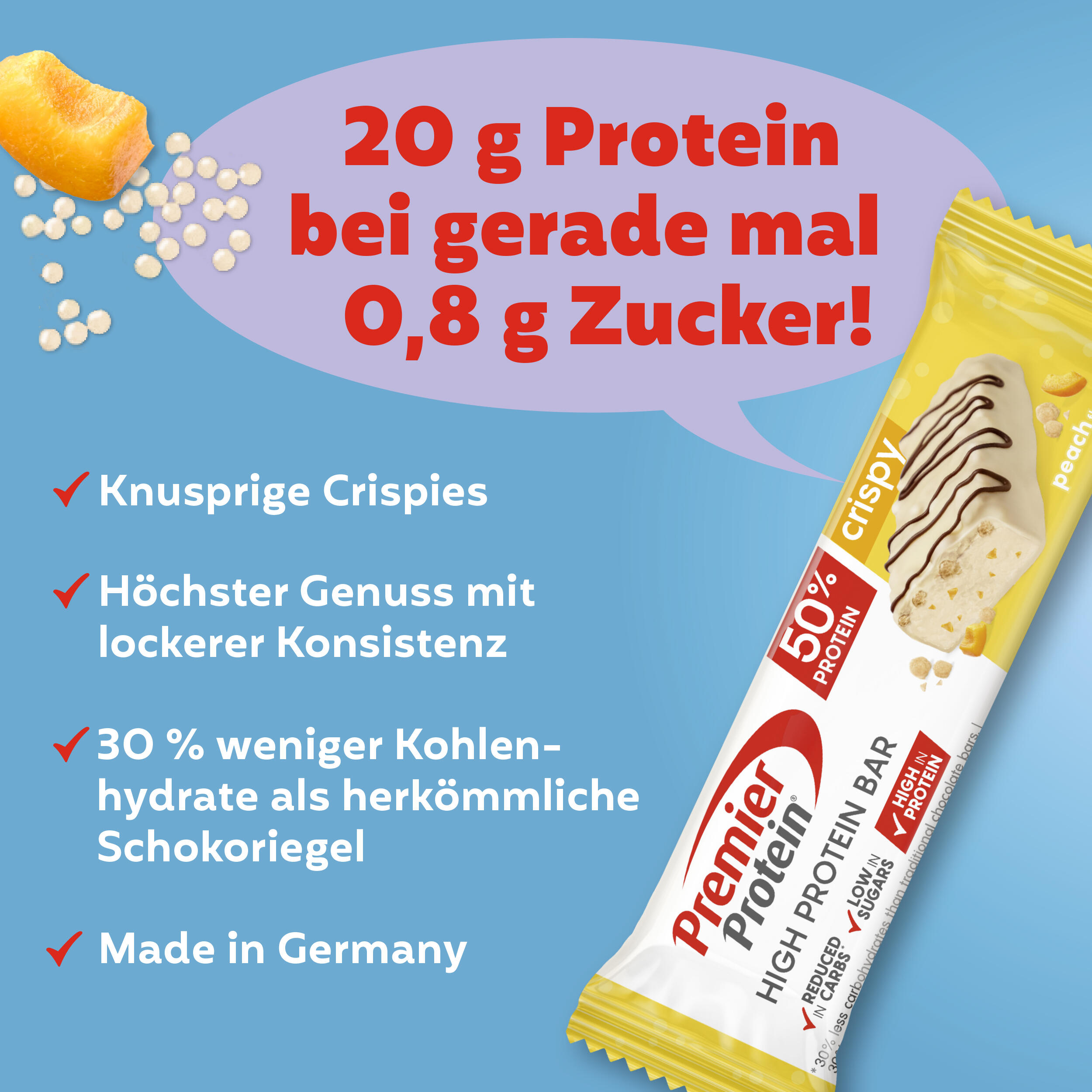 High Protein Crispy Bundle 1280g Crispy Peach | Crispy Cookie 3/7