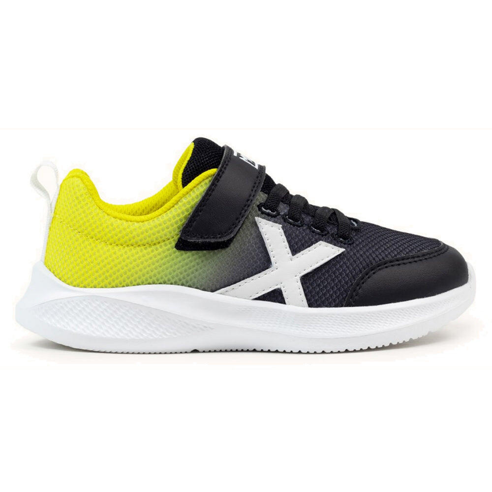 Zapatillas Casual Niño Munich Mini Leta 03 Negro y Amarillo Ligeras-8935003