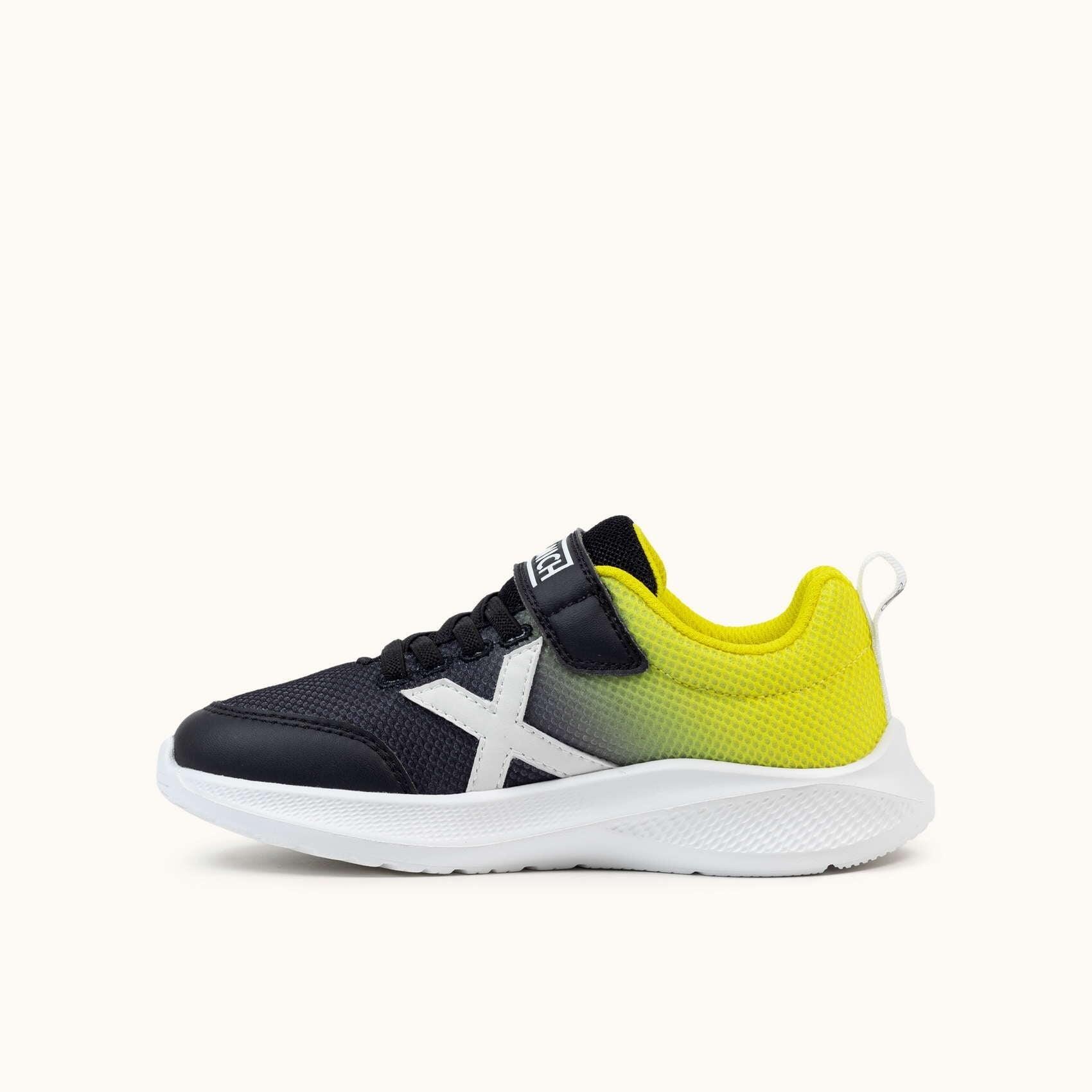 Zapatillas Casual Niño Munich Mini Leta 03 Negro y Amarillo Ligeras-8935003 3/6