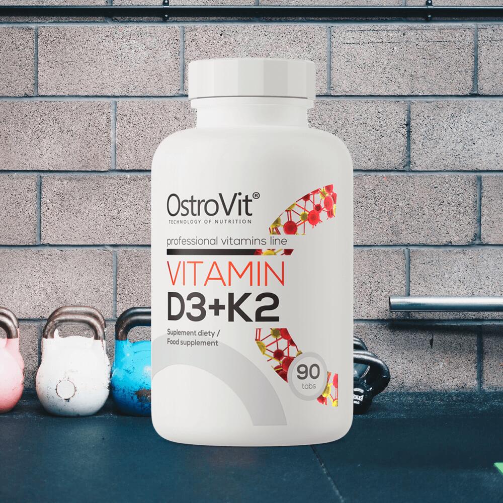 OstroVit Vitamin D3 + K2 (90 Tabs) Unflavoured - Vitamins, Minerals & Health 2/4