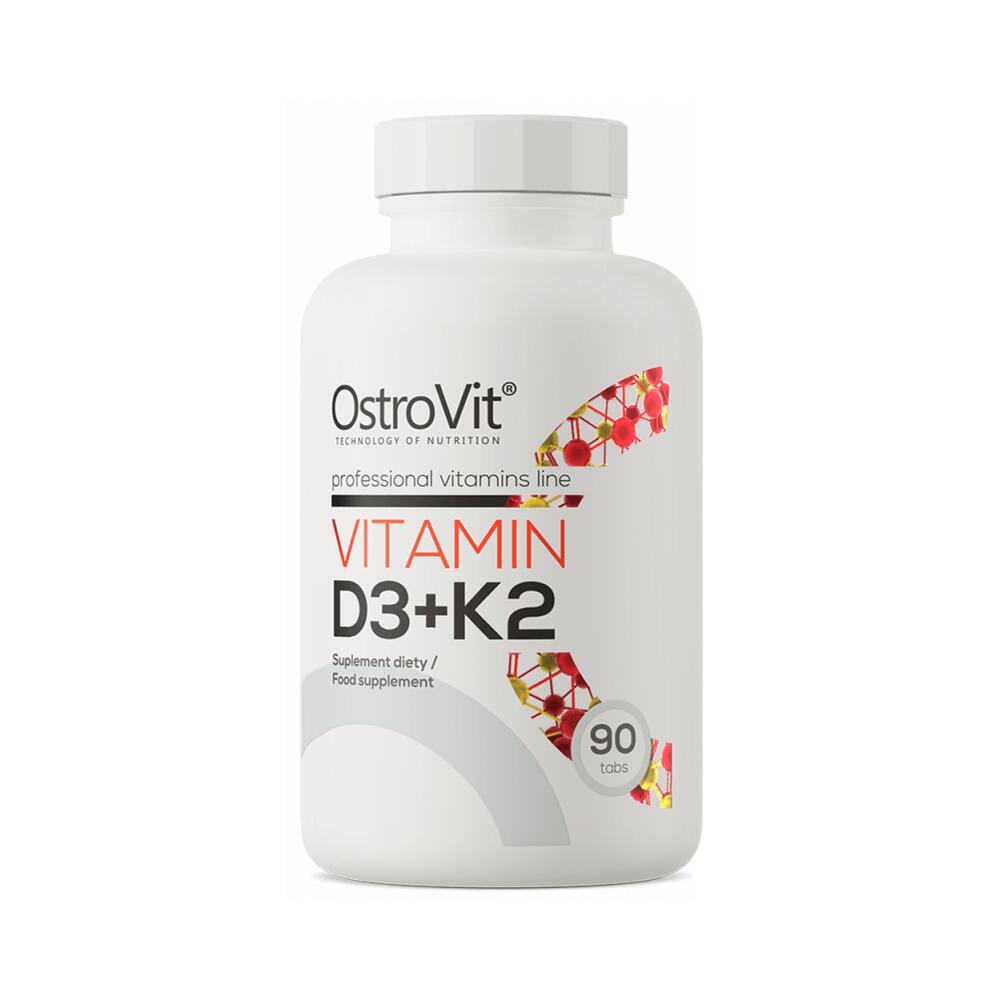 OstroVit Vitamin D3 + K2 (90 Tabs) Unflavoured - Vitamins, Minerals & Health