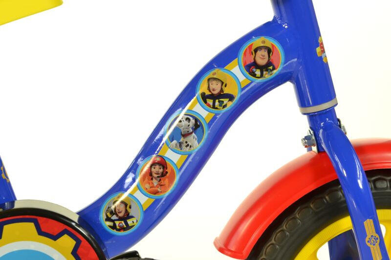 Bicicleta infantil do Bombeiro Sam de 10 polegadas com acessórios. 4/4