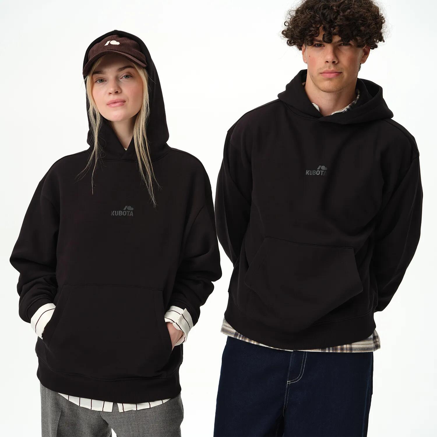 Kubota Bluza Z Kapturem Unisex Statement Czarna 5/6