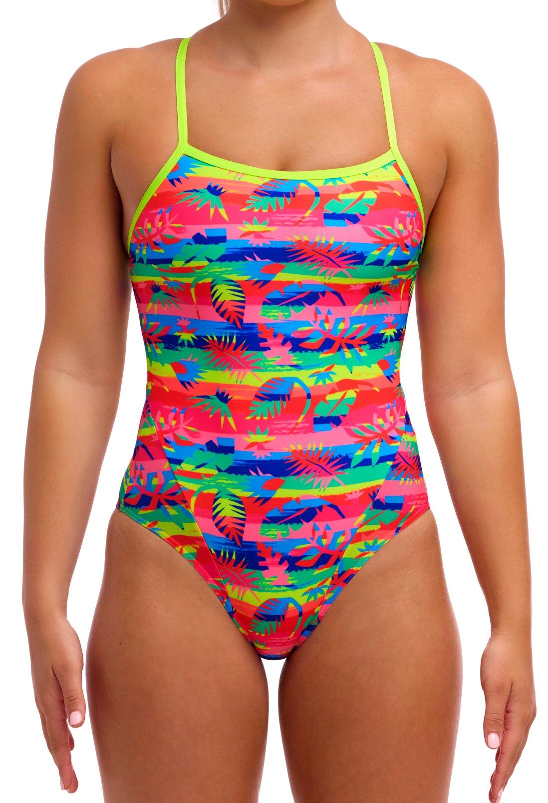Strój do pływania FUNKITA Free Foliage - Single Strap