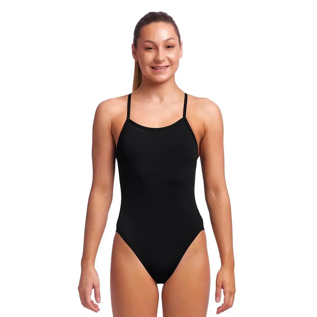 Dziewczęcy strój do pływania Funkita STILL BLACK - single strap 14 (DE 164-176) 5/8