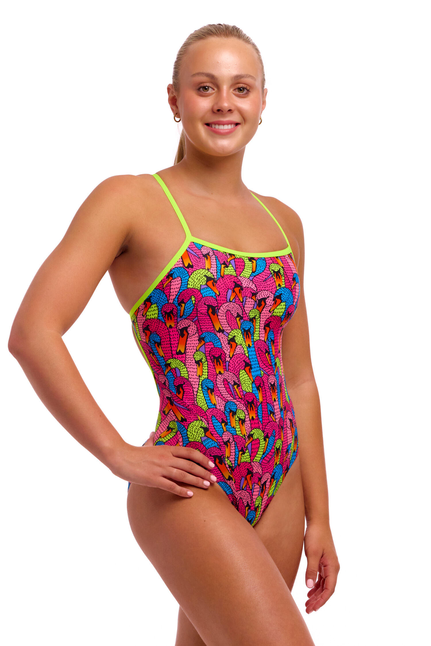 Strój do pływania FUNKITA Swan City - Single Strap 7/7