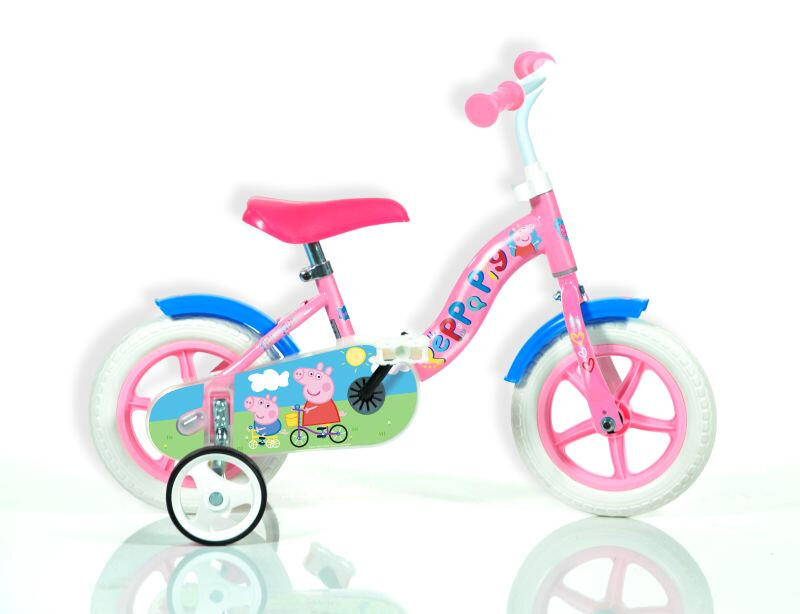 Peppa Pig 10-inch Dino Bikes meisjesfiets 3/4