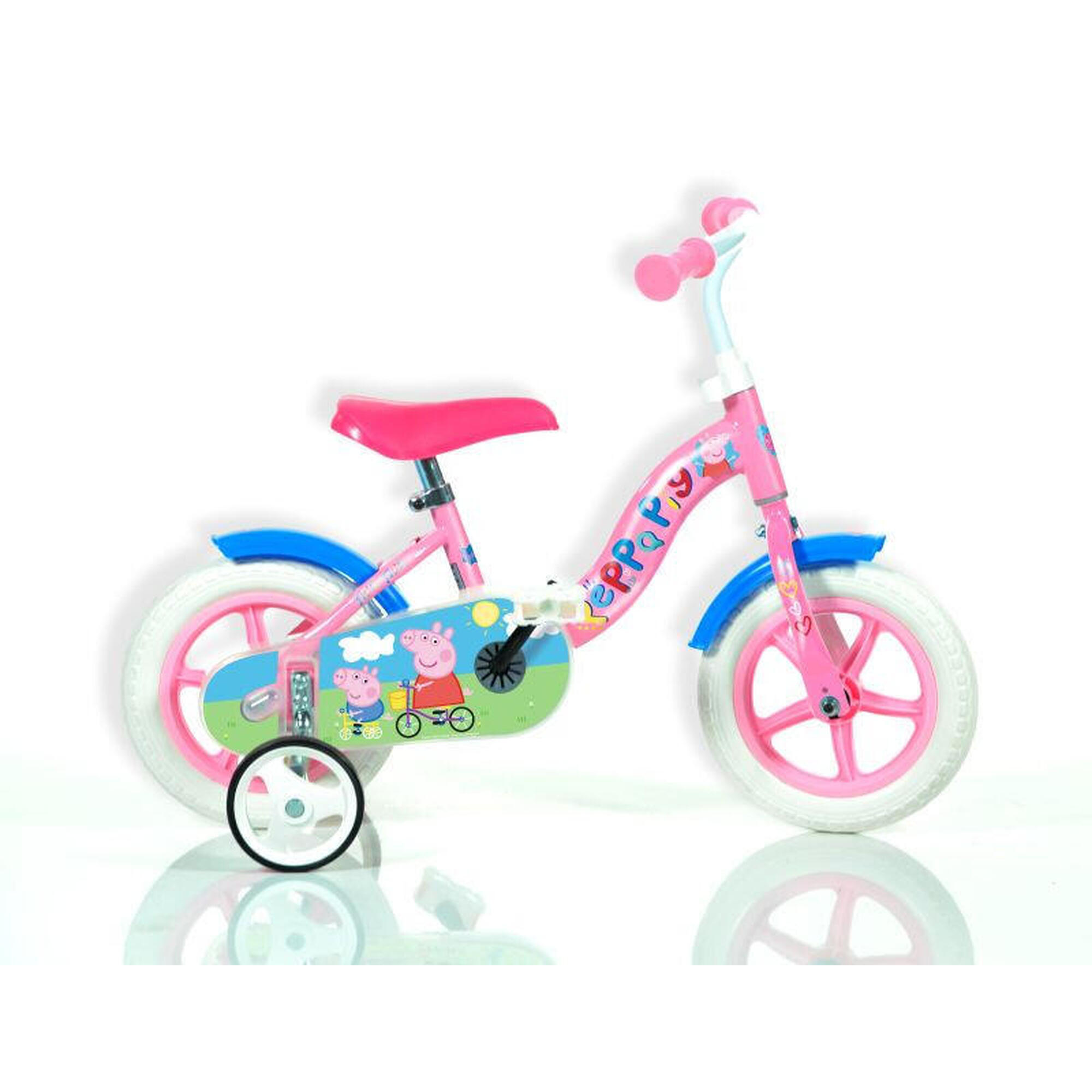 Bicicletă pentru copii PEPPA PIG 10" cu accesorii