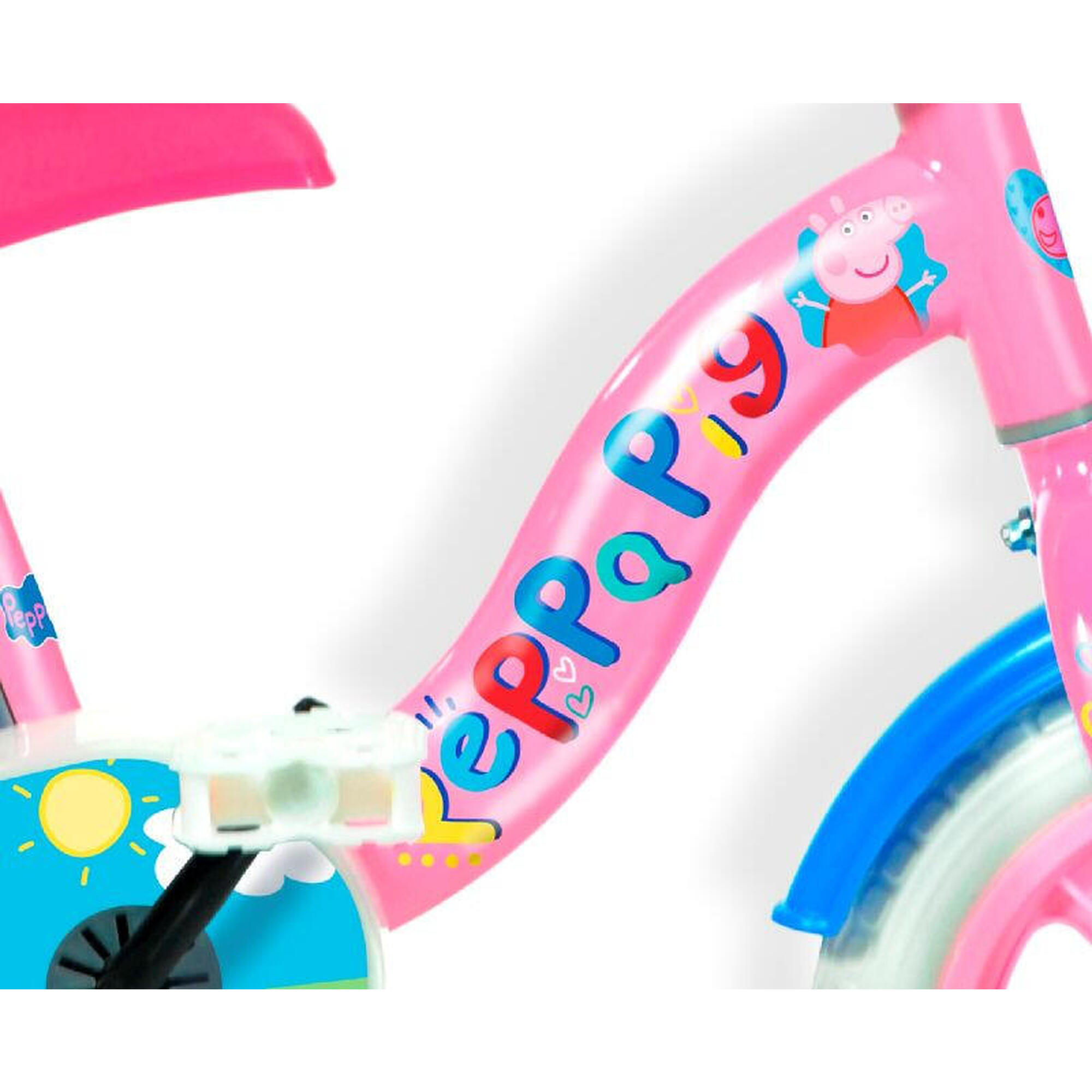 Bicicletă pentru copii PEPPA PIG 10" cu accesorii
