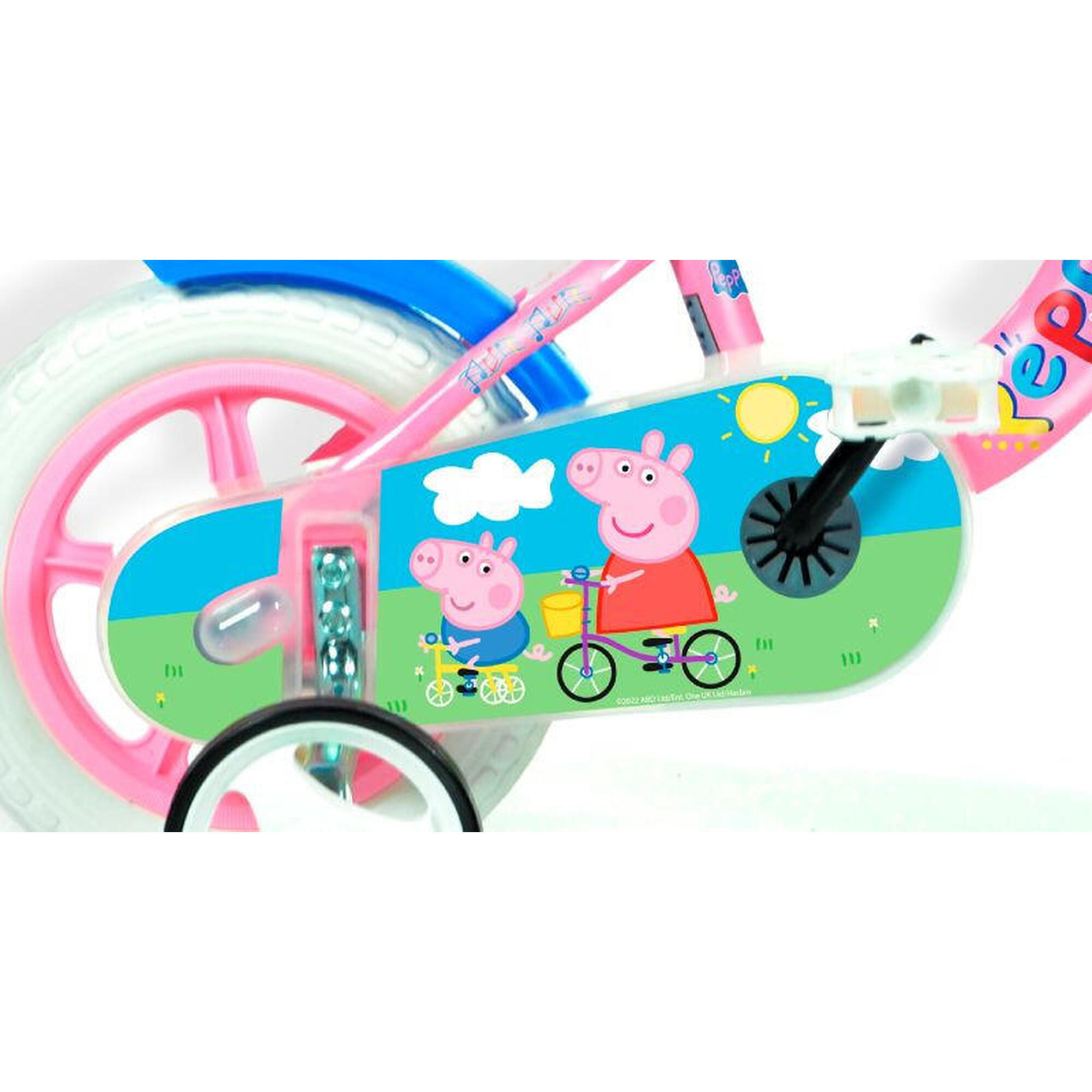 Bicicletă pentru copii PEPPA PIG 10" cu accesorii