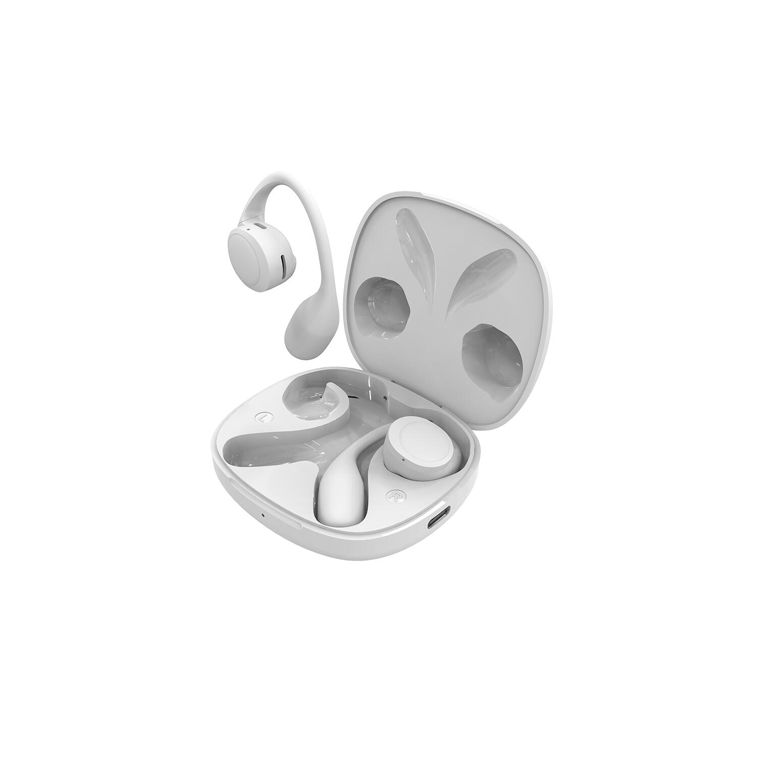 Auriculares Bluetooth Open-Ear SPC Ether 2 Sense, branco, anti-ruído, 30 h 2/6