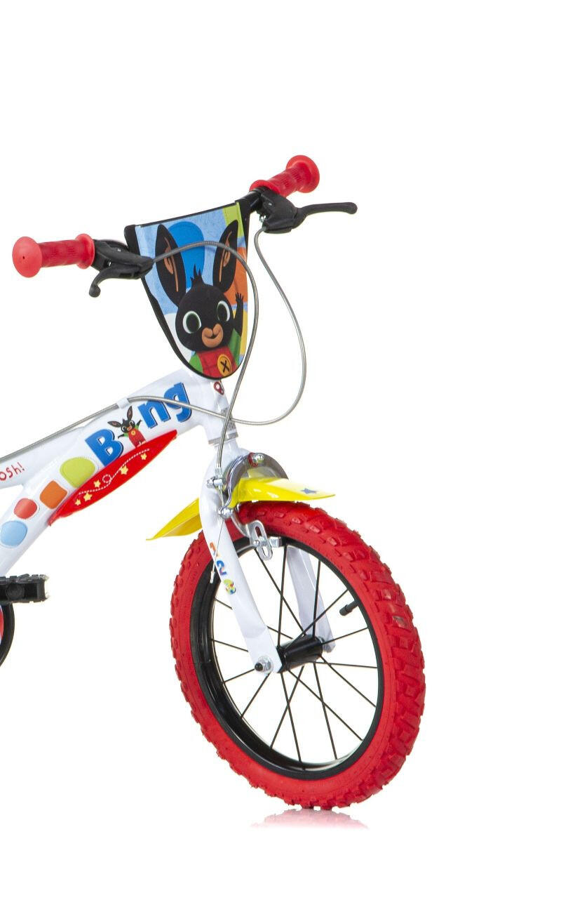 Bicicleta Bing de 14" para niños y niñas de Dino Bikes 3/4