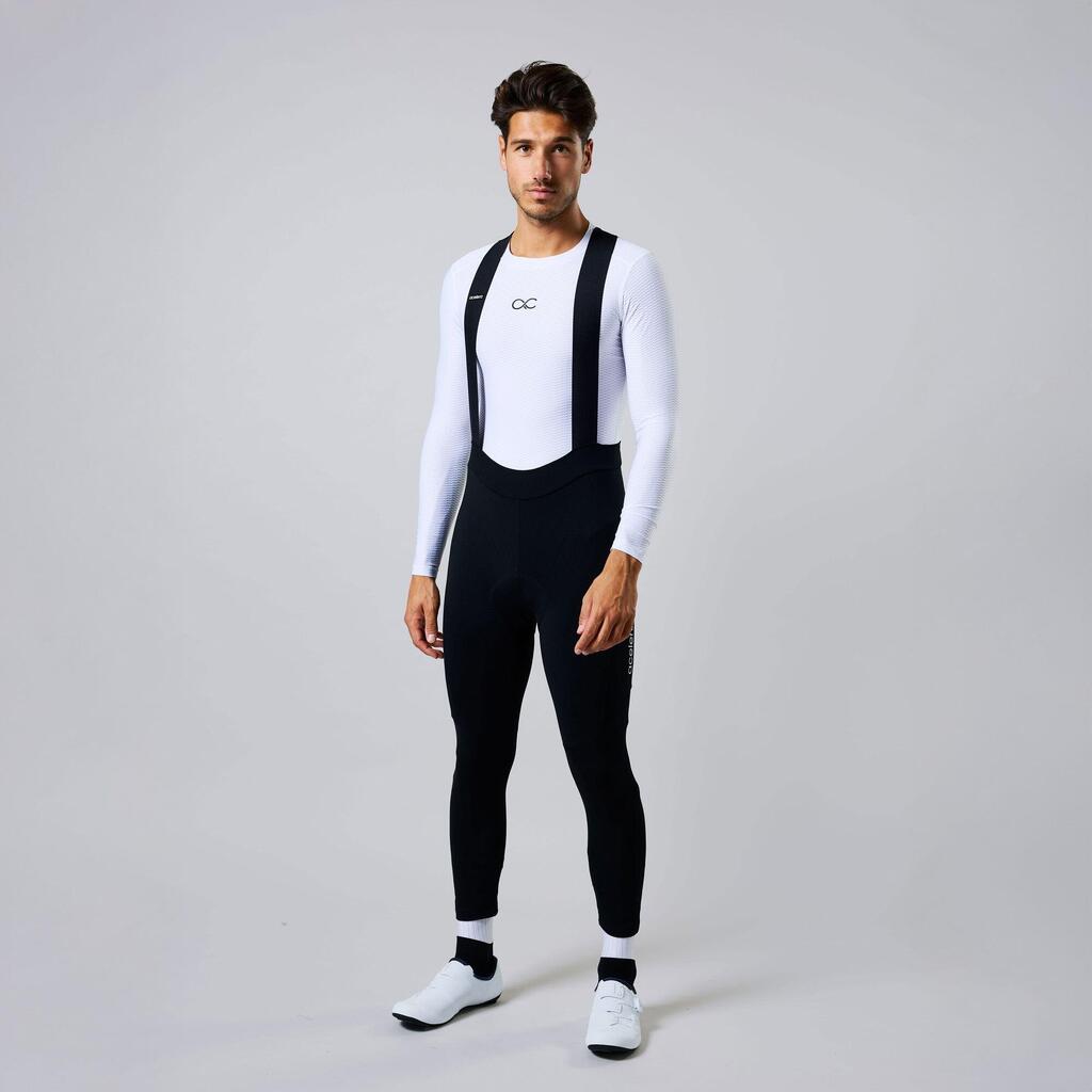 Essential Men's Long Cycling Bibtight Padded Braces Trousers Tight Winter
