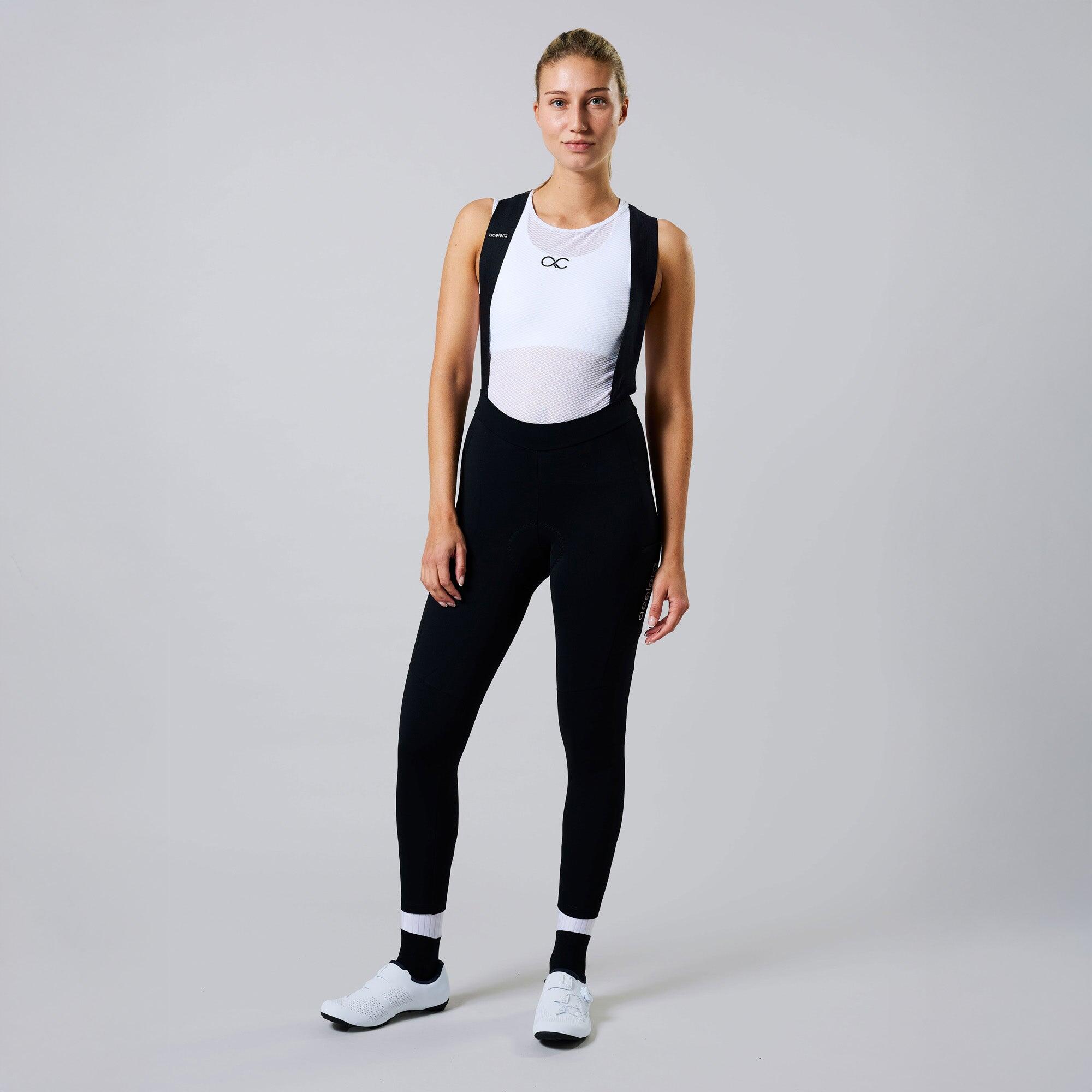 ACELERA Essential Dámské dlouhé cyklistické kalhoty s laclem zimní