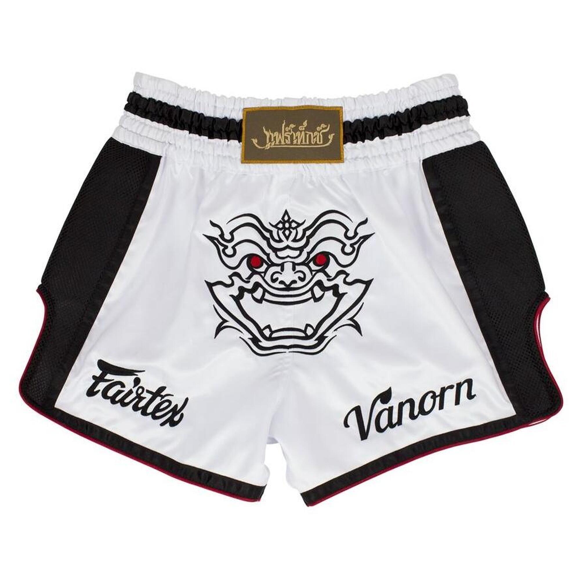 FAIRTEX Fairtex trenky na Thajský box BS1712 Vanorn - bílá Velikosti: S