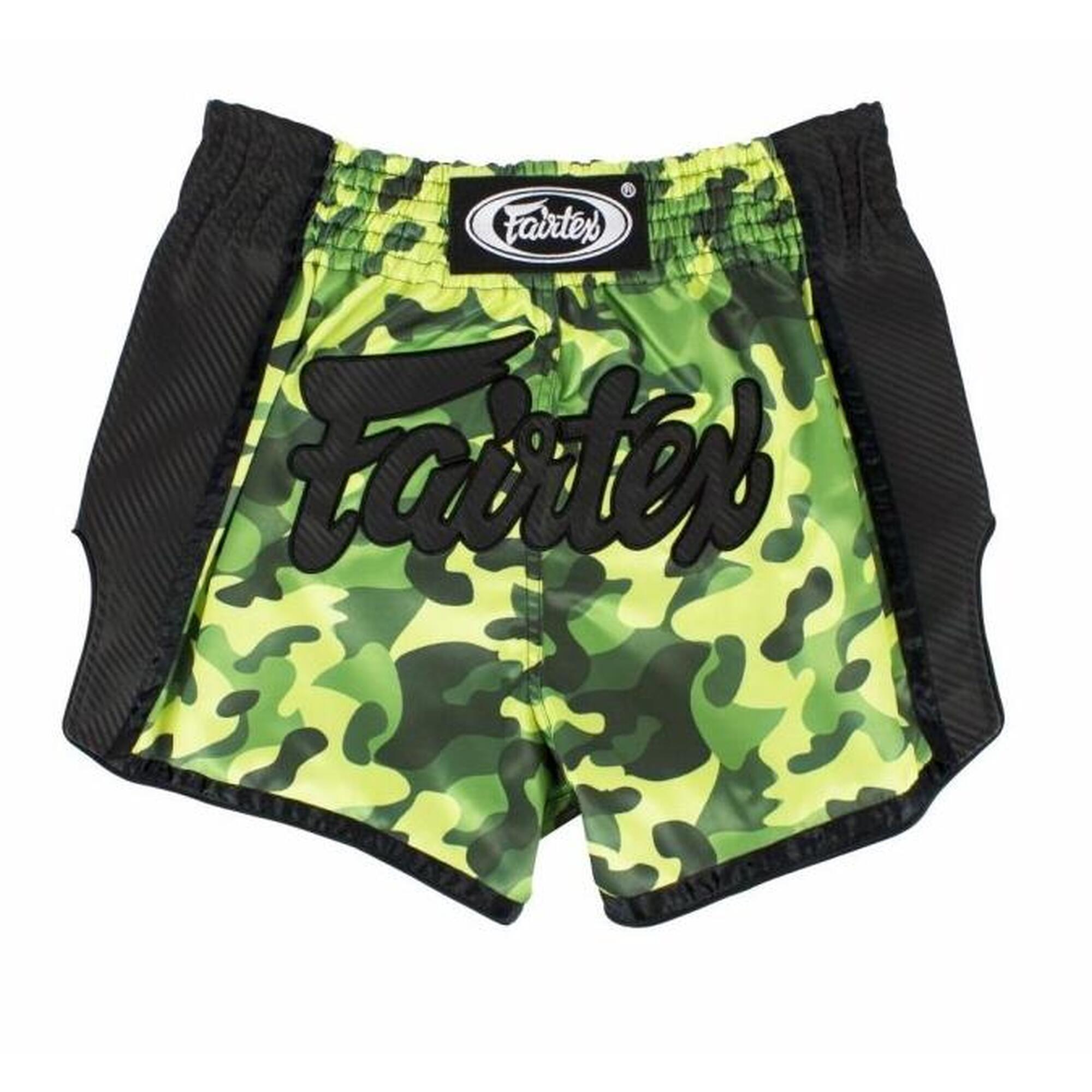 FAIRTEX Fairtex trenky na Thajský box BS1710 - maskáč zelená Velikosti: XXL