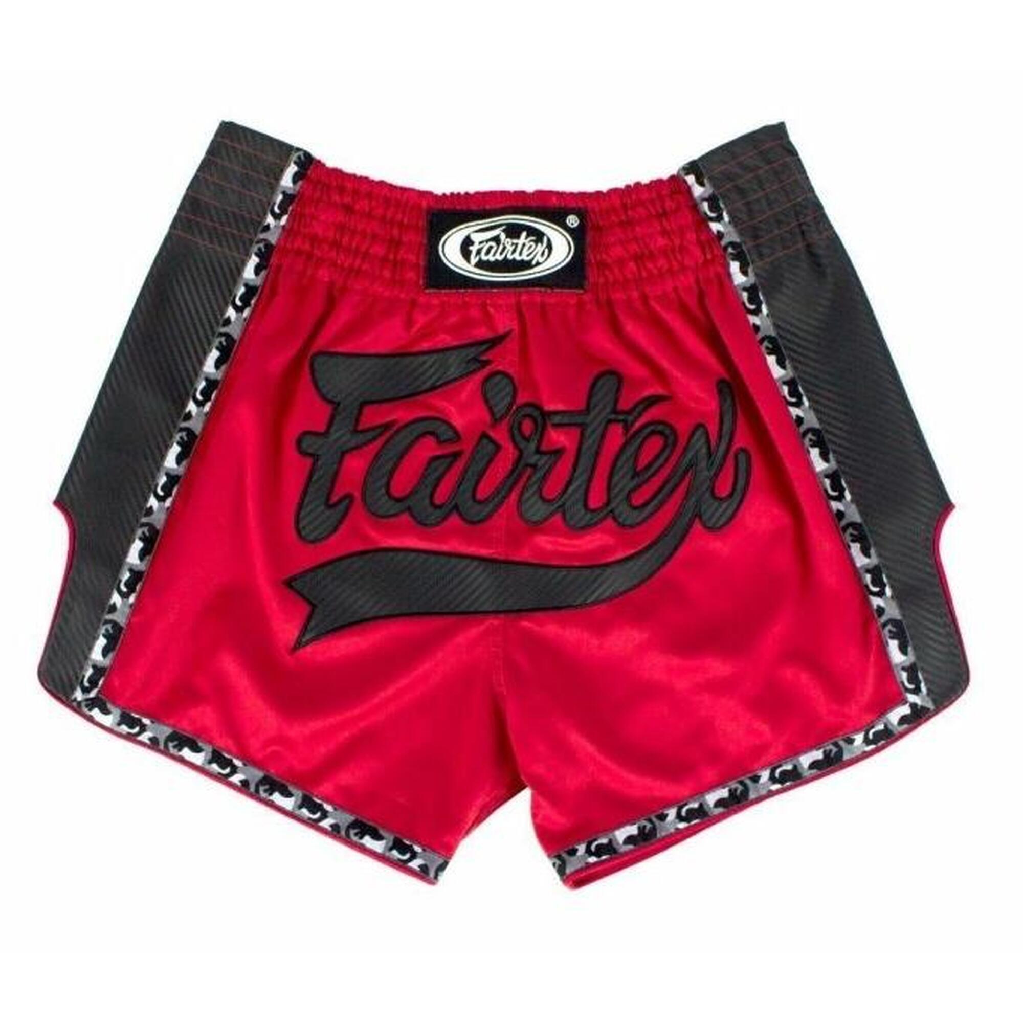 FAIRTEX Fairtex Trenky na Thajský box BS1703 - červená/šedá Velikosti: XL