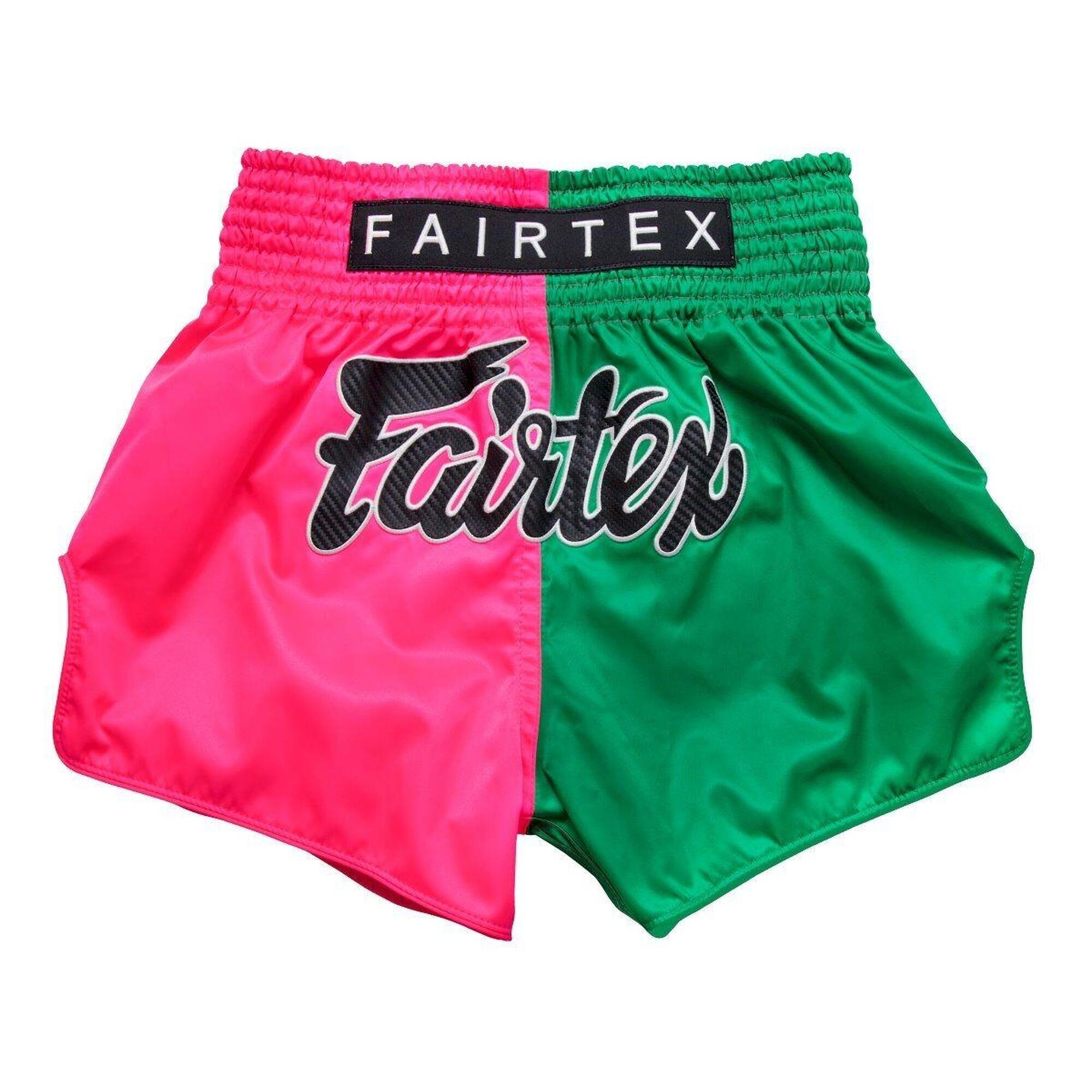 FAIRTEX Fairtex trenky na Thajský box BS1911 - zelená/růžová Velikosti: XL