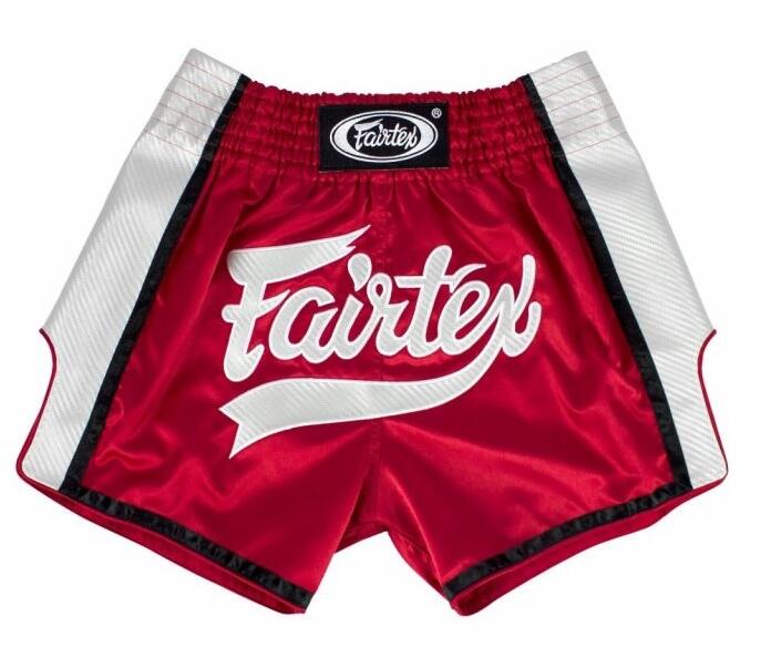 Fairtex trenky na Thajský box BS1704 - červená/bílá Velikosti: XXXL 1/4