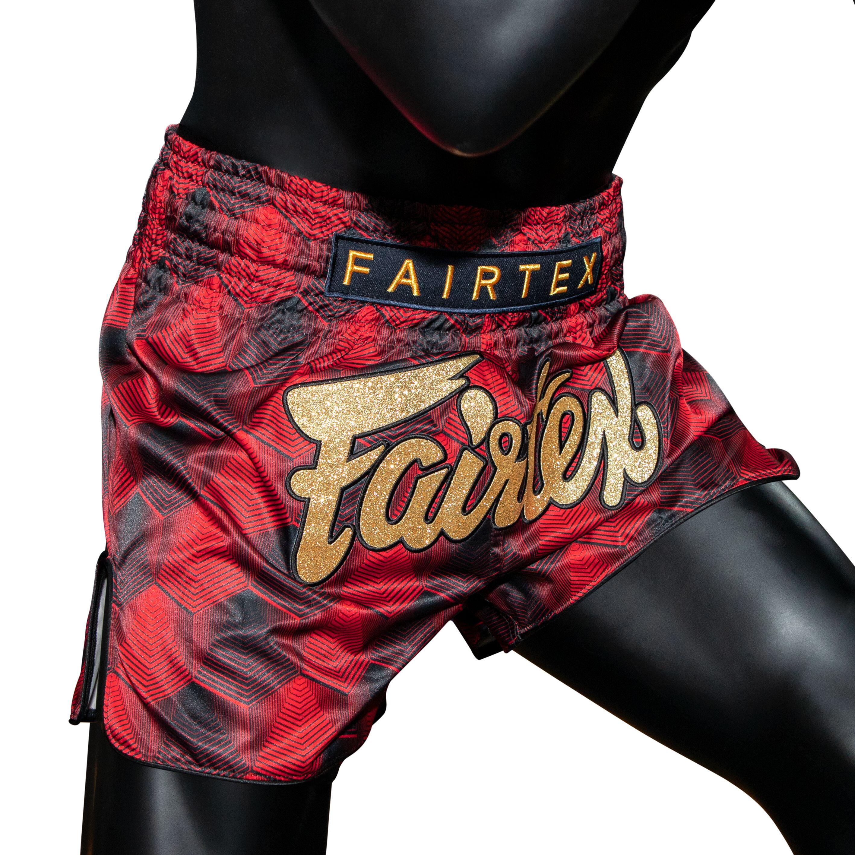Fairtex trenky na Thajský box BS1919 - červená/černá Velikosti: M 3/5