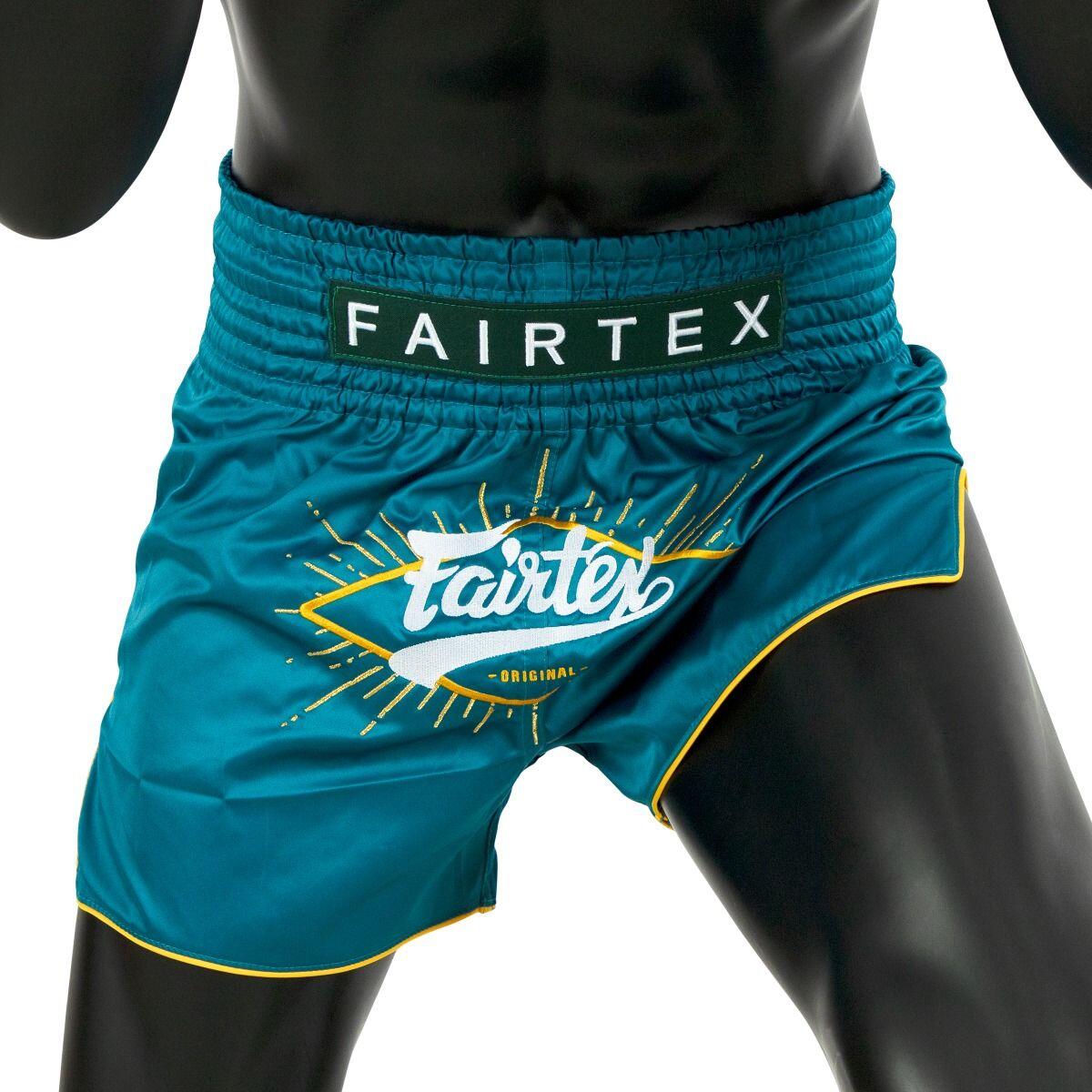 Fairtex trenky na Thajský box BS1907 - Tyrkysová Velikosti: XS 3/5