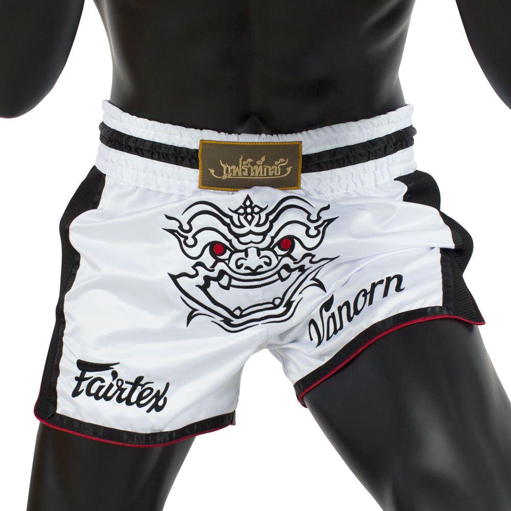 Fairtex trenky na Thajský box BS1712 Vanorn - bílá Velikosti: S 3/4