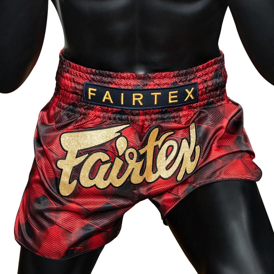Fairtex trenky na Thajský box BS1919 - červená/černá Velikosti: M 5/5