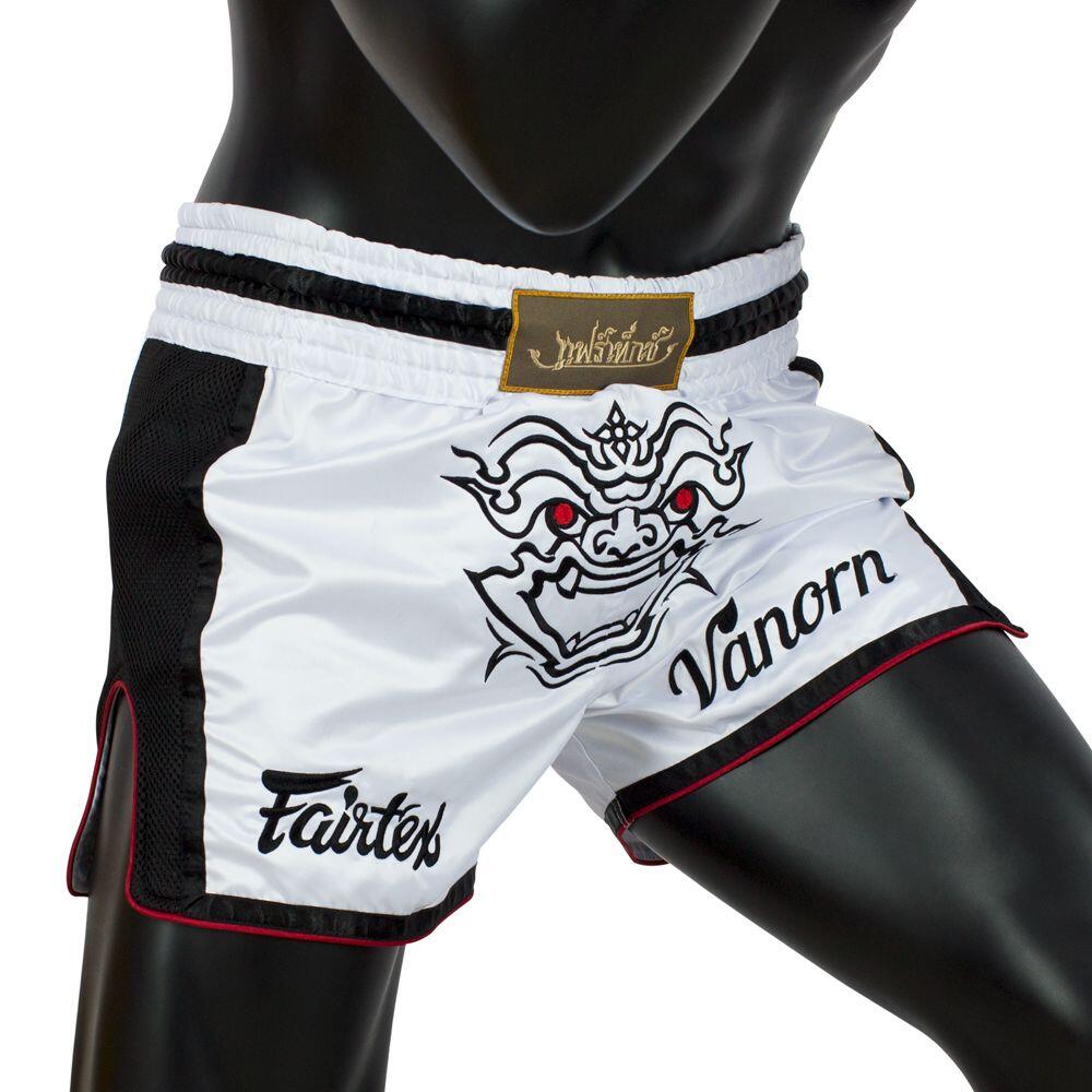Fairtex trenky na Thajský box BS1712 Vanorn - bílá Velikosti: S 4/4