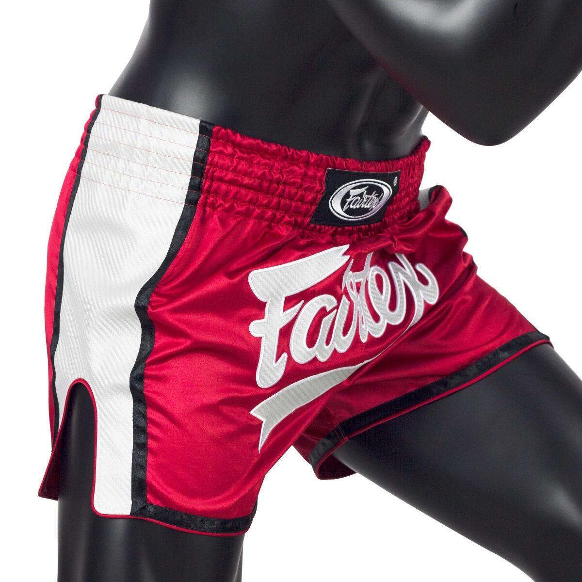 Fairtex trenky na Thajský box BS1704 - červená/bílá Velikosti: XXXL 4/4
