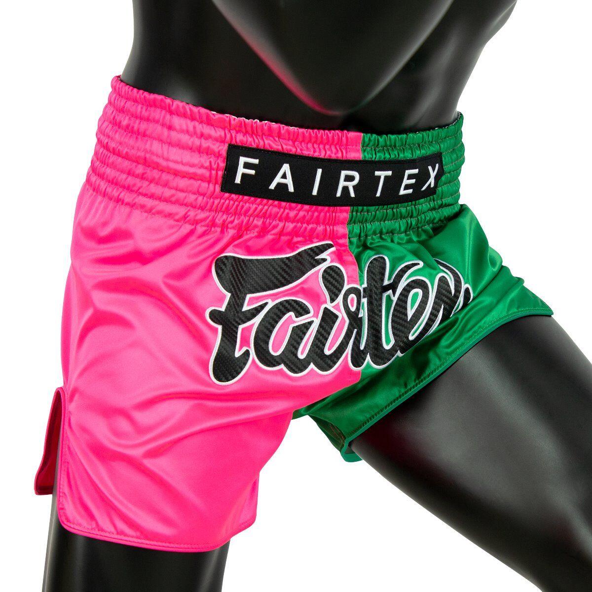 Fairtex trenky na Thajský box BS1911 - zelená/růžová Velikosti: XL 4/5