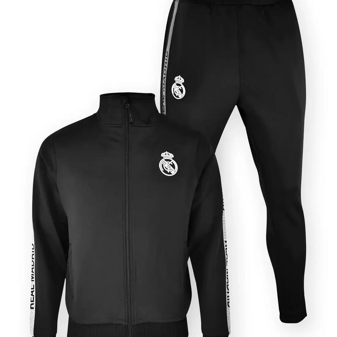 Real Madrid Men's Tracksuit 25/26 - Black - Decathlon