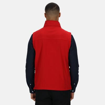 Softshell bodywarmer heren (klassiek rood)