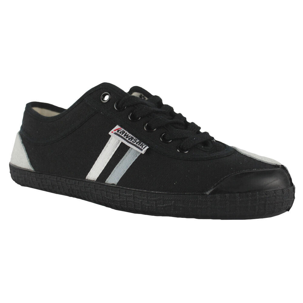 Kawasaki Retro 23 Canvas Shoe K23W0260 Black Stripe Black Outsole 2/5